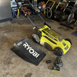 Ryobi Lawn Mover w/ Battery/Charger