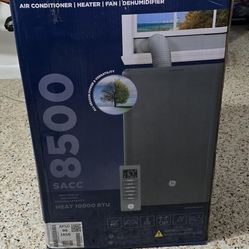 GE Smart 8,500 BTU 120V Portable Cooling Air Conditioner with Dehumidifier and Remote in Gray