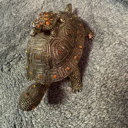 Vintage brass turtle