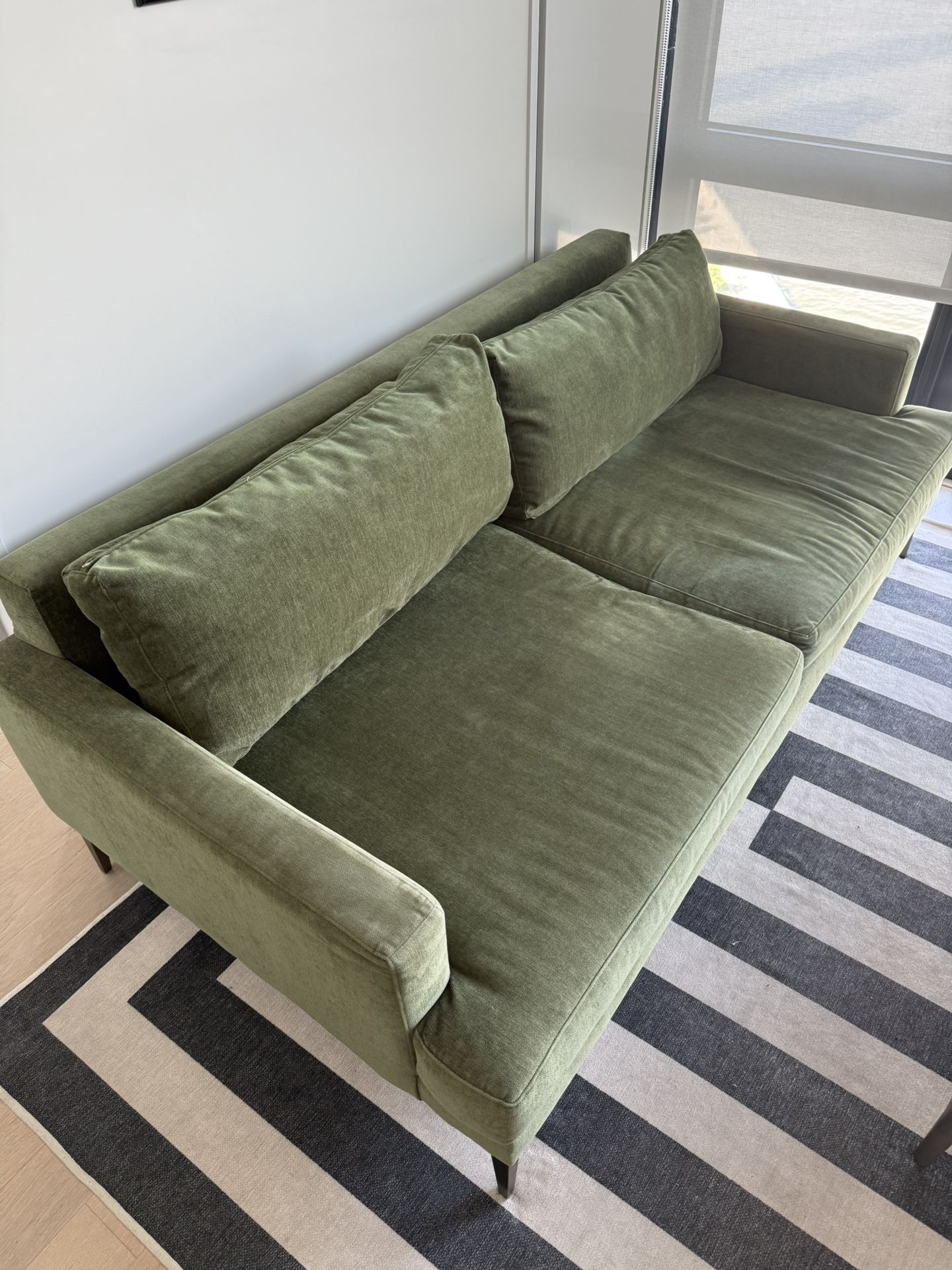 Green West Elm Andes Couch