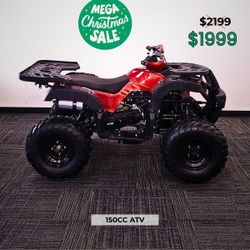 ATV/Quad For Sale! HUGE CHRISTMAS SALE! Brand New Coolster ATV! Full-Size 150cc Utility ATV – CA Green Sticker, Strong Build & Affordable! $200 OFF