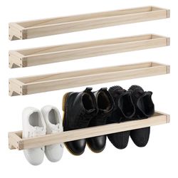 4 Pcs Wall Mounted Shoe Rack - Zapatero de pared (4 piezas)