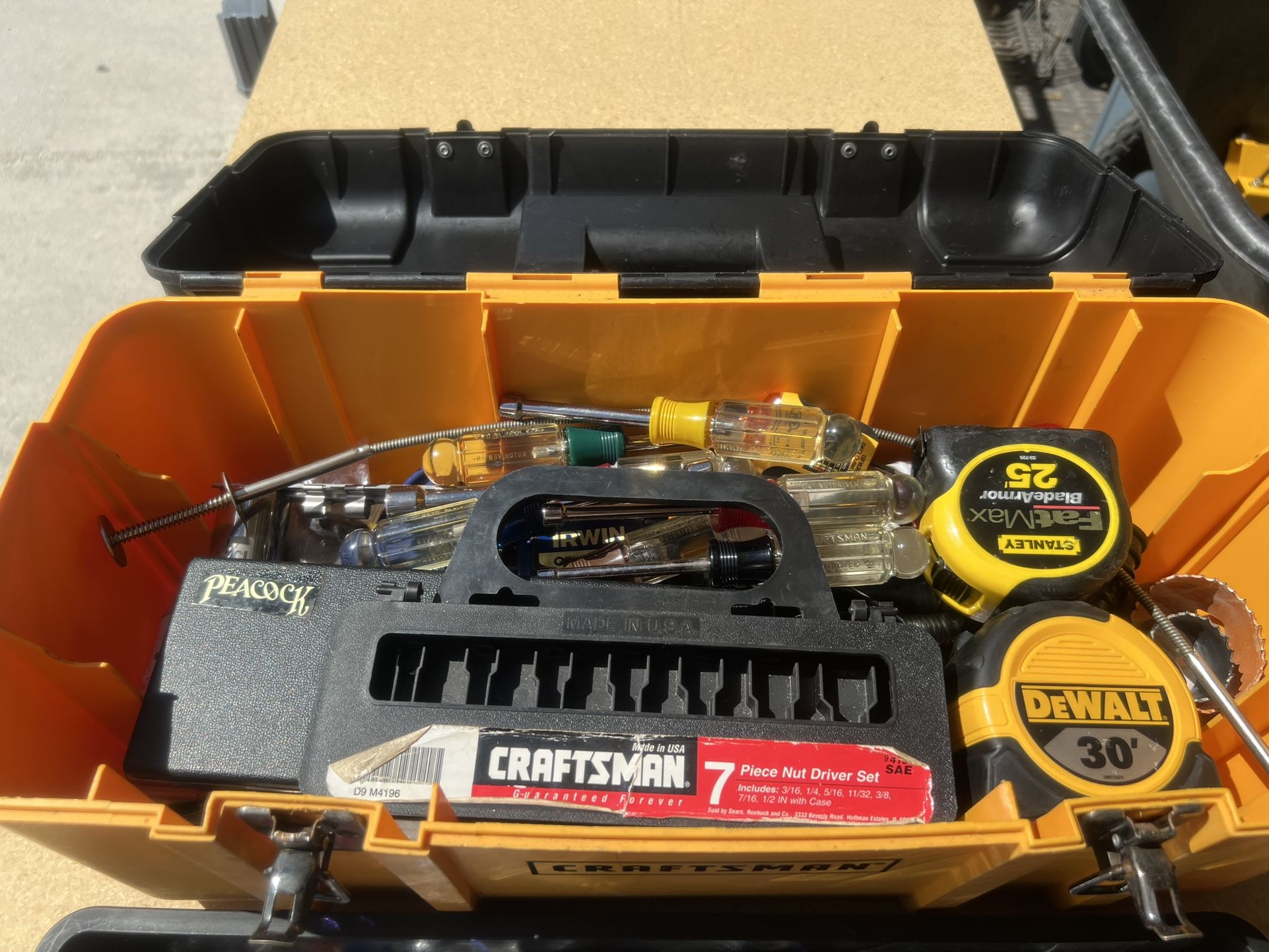 Assorted Tools And Tool Box