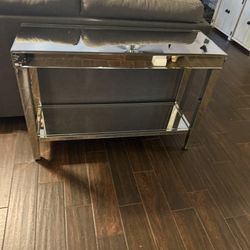 Z Gallerie Mirrored Console Sofa TV Table