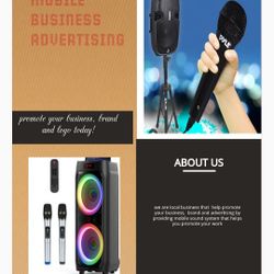 MOBILE ADVERTISING FOR YOUR BUSINESS, SALE, ADVOCACY , ORGANIZATION ETC