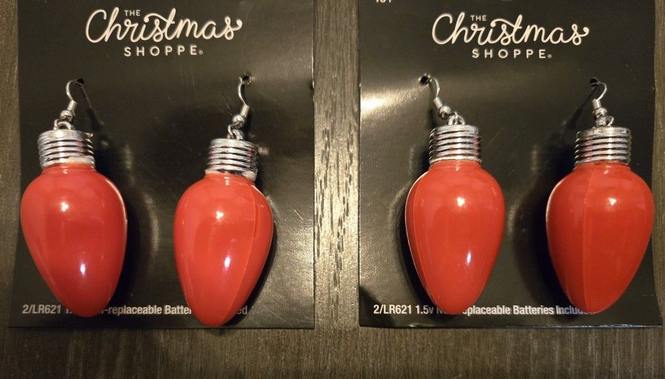 Christmas Lightbulb Earrings