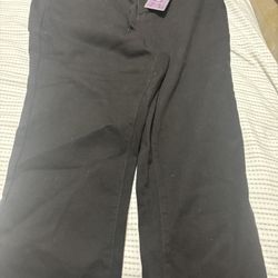 Black Denim Capris 