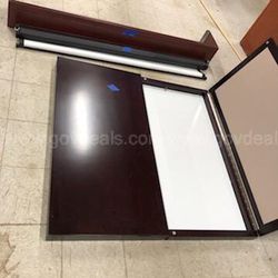 Projector Screen, Cover, And White Board Cabinet For Office