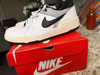 Nike Full Force Low White Black Sneakers
