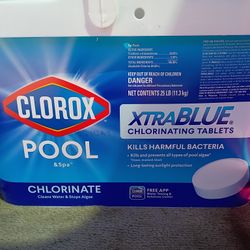 Clorox  Xtra Blue Chlorinating Tablets 25lbs