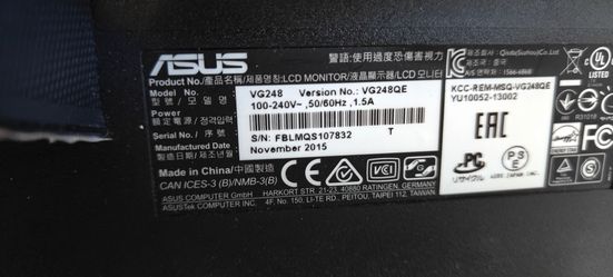 ASUS VG248QE 24inch Full HD Gaming LED Monitor