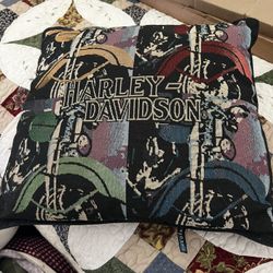 Harley Davidson Throw Pillow 