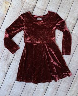 Girls size xs 4 velvet dress