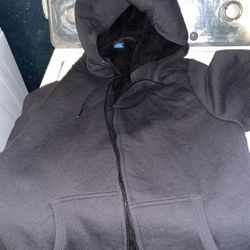 George Zip Up Hooded Fleeced Sweater Xl