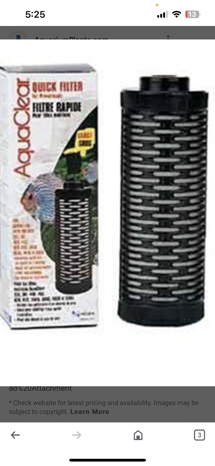 AquaClear Quick Filter (for powerheads)