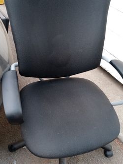 Two Black Office Chairs