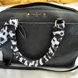 Louis Vuitton Speedy 30 Bandouliere Black Empreinte Leather (Noir)