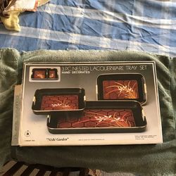 Lacquerware Tray Set