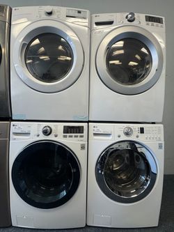 LG washer and dryer set// stackable or side by side