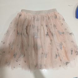 Pink Unicorn Tulle Skirt.  Size 7/8
