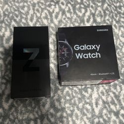 samsung galaxy z flip 3 and galaxy watch