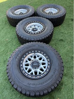 Kmc Chevy Silverado wheels and tires 315/70:17