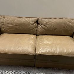  **100% Leather Couch – Like New Condition – 3 Months Old**