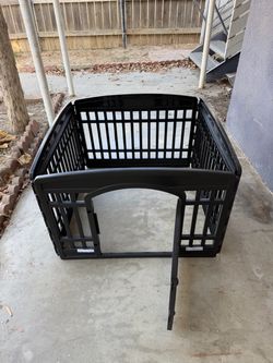 Small Plastic Black Dog Cage