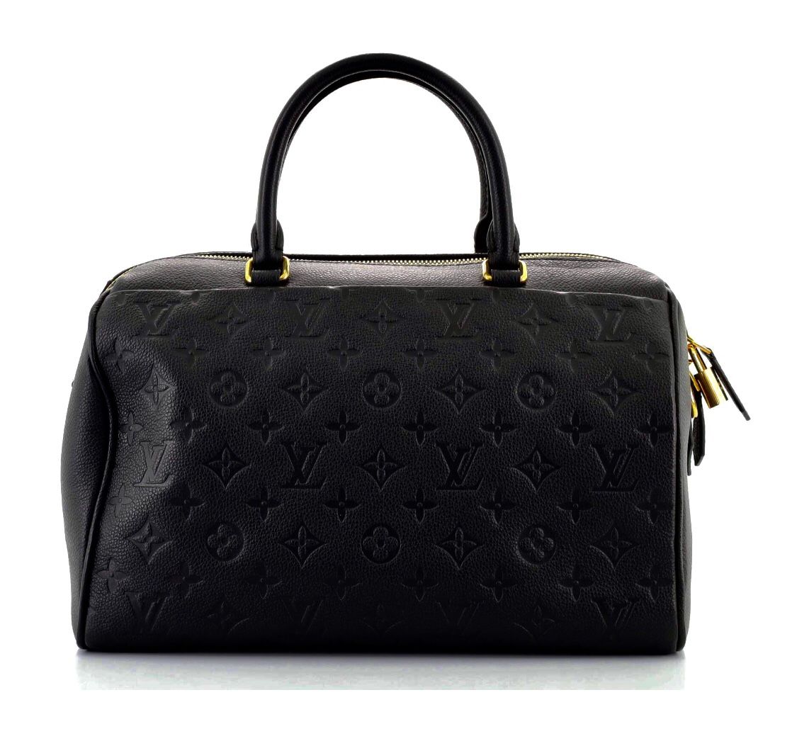 Louis Vuitton Speedy Bandouliere Handbag Empreinte Leather 30
