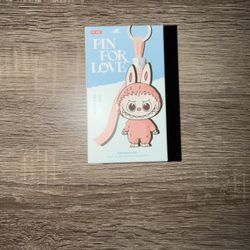 Pop Mart Labubu Pin For Love Plush - Letter V