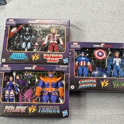 Marvel Legends Gamer Verse Lot Psylocke Captain America Omega Red 