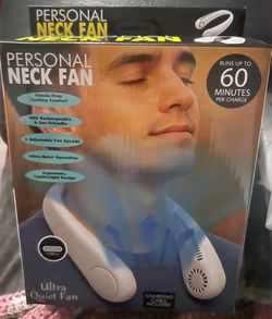 BRAND NEW IN BOX White ultra, quiet, personal neck fan