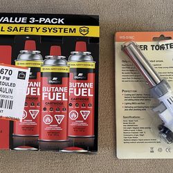 Master Torch plus Butane Fuel
