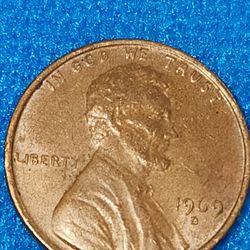 #1499, 1969 D MINT MARK PENNY
