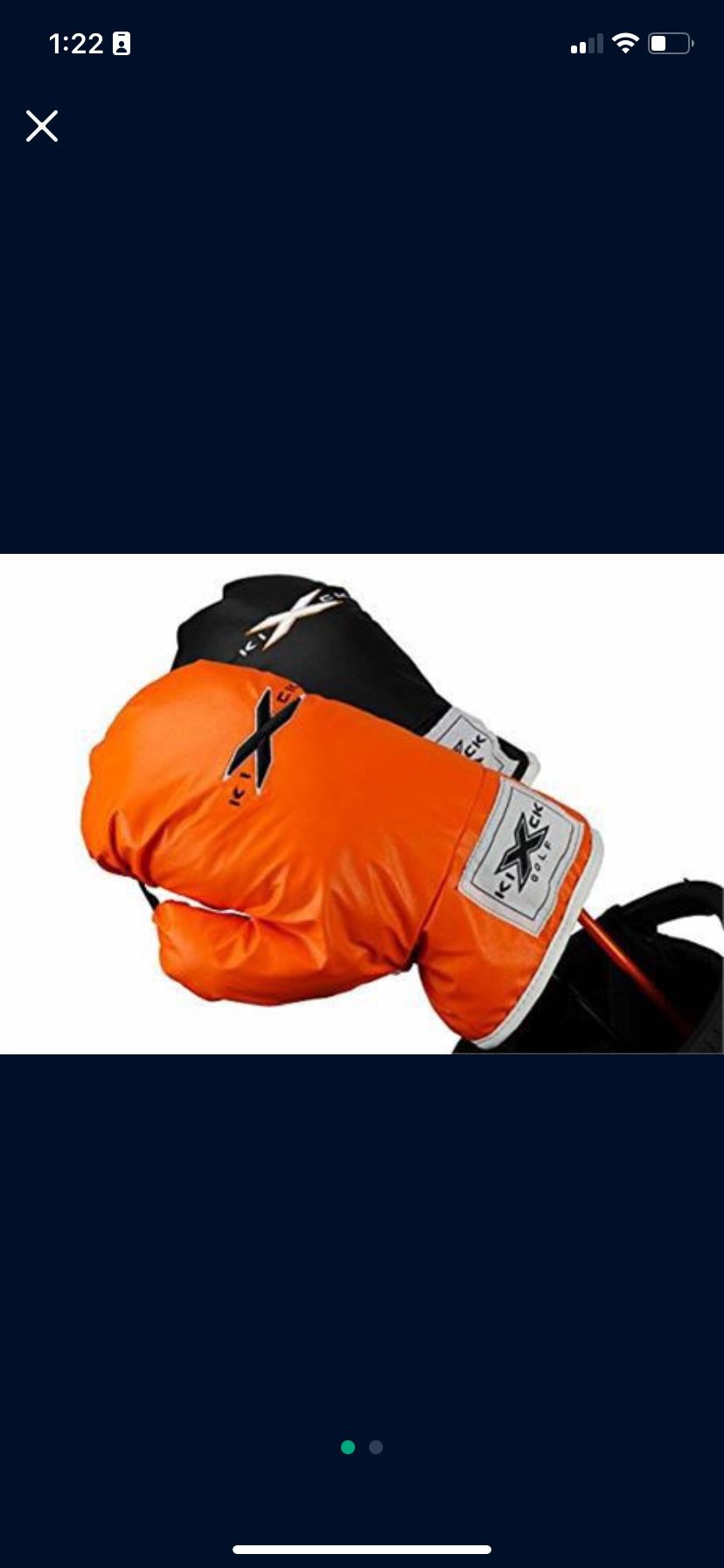 KICK-X GOLF Boxing Glove Driver Headcover Orange