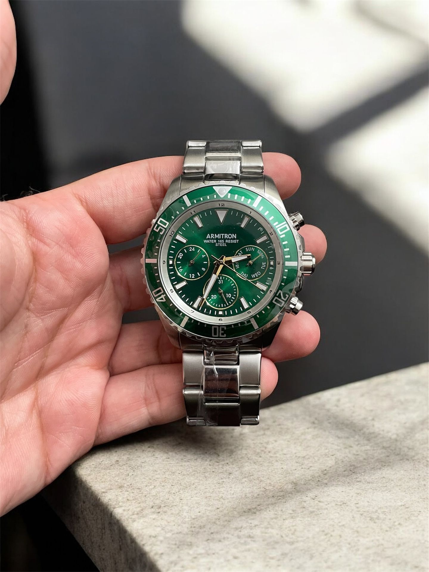 Armitron Submariner Stainless Steel Watch