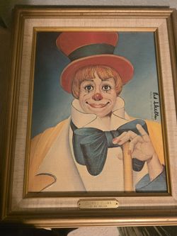 Red Skelton 'Clown's Clown' Limited Edition Canvas Print - Hand-Signed & Numbered, Framed 1977