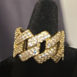 VVS1 Moissanite Gold Filled “thorn” Ring