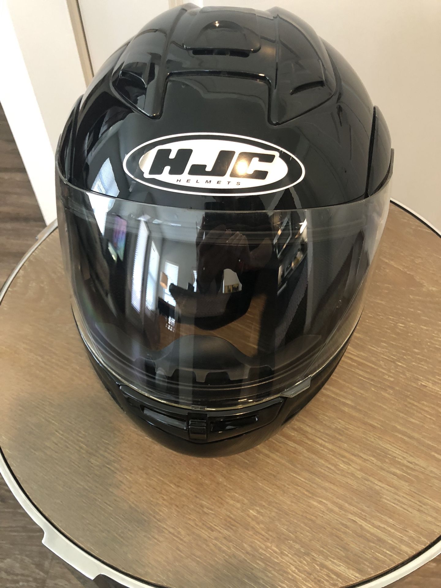 HJC SY-MAX Full Faced Black Helmet. Size XL. Great Condition.