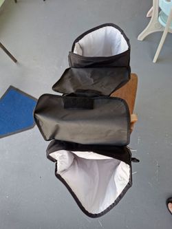 Insulated Nylon Cooler Motorcycle Saddle Bags