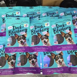 Pet Jerky Factory Premium Duck and Blueberry 5 oz. Dog Jerky Treats | 100% Human Grade | USA Made | High Protein | Grain Free | Limited Ingredients | 