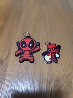 Deadpool Rubber & Plastic Keychain Set of 2