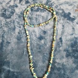 Turquoise nuggets Necklace 17" Navajo