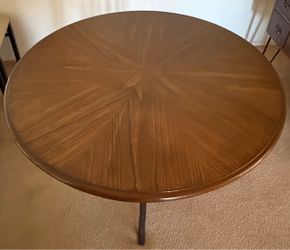 Wood Top Kitchen Table and Buffet