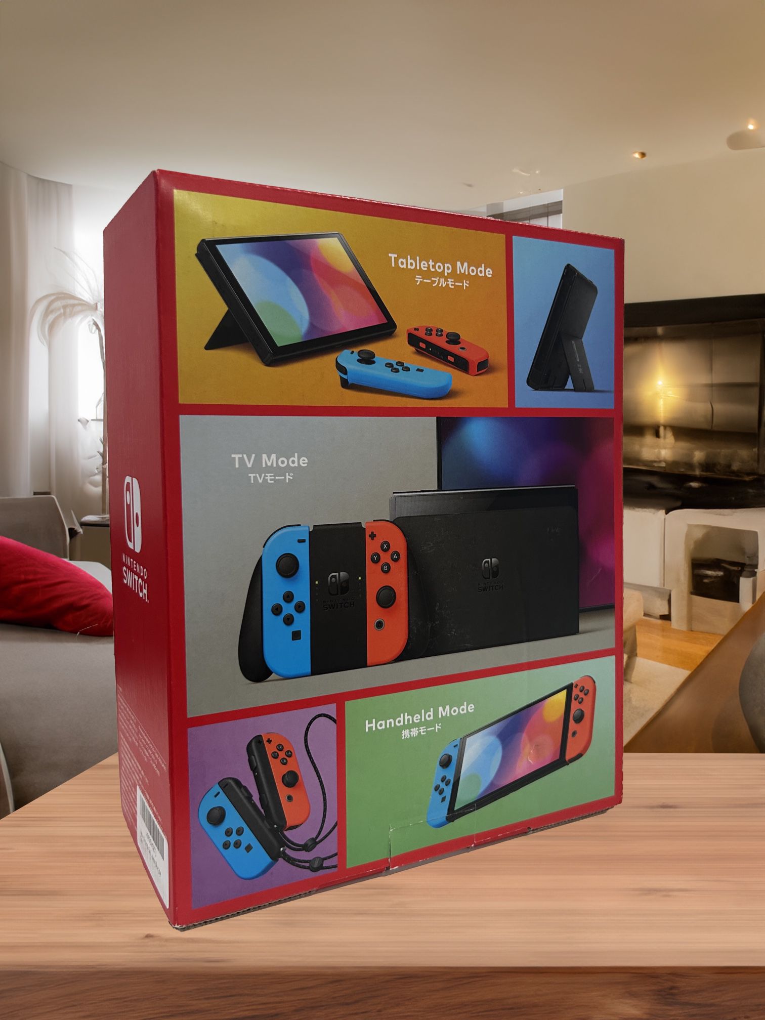 Nintendo Switch -Oled Model w/Neon Red & Neon Blie Joy-Con