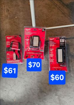 Milwaukee  m18 & m12 lights.  Price on each item.  Firm Firm.