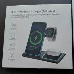 Phone Charger (3 in 1 Wireless) New