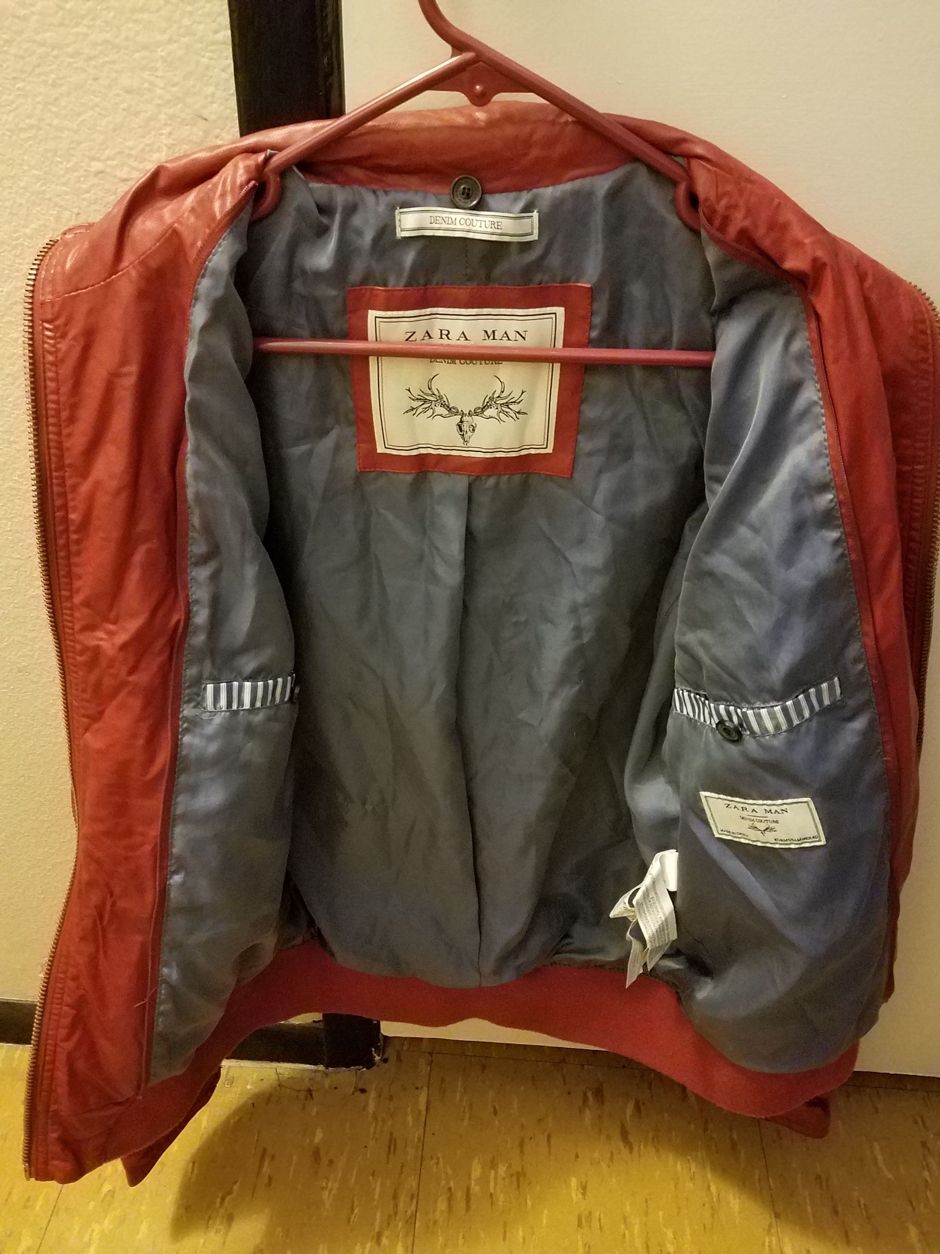 Zara man cheap denim couture jacket