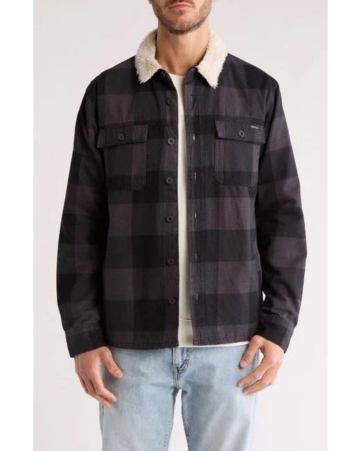 RVCA MENS PLAID SHIRT JACKET