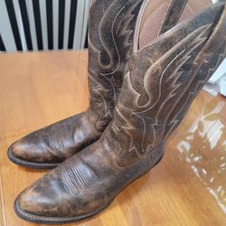 Ariat Men's Sport R Toe Boot, Distressed Brooklyn BrnSize 9.5 Width D / Medium